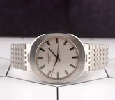 Patek Philippe 35mm Jumbo UFO Silvered sunburst Dial Steel Men's Watch 3580